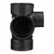 Charlotte Pipe And Foundry Charlotte Pipe 3 in. Hub X 3 in. D Hub ABS Sanitary Tee ABS004170800HA - alternate 4